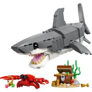 Lego Bauspielzeug „Wilder Hai mit Schatztruhe“ (31381)