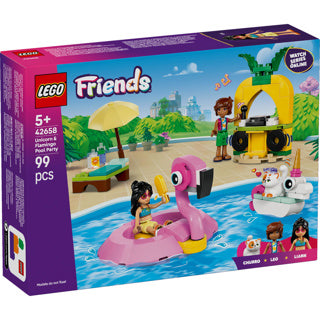 Lego Friends 42658 Poolparty mit Flamingo und Einhorn