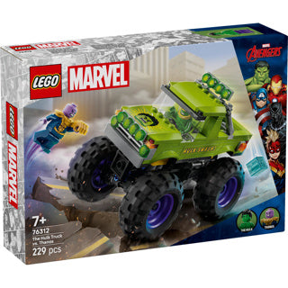 Lego Marvel: Hulk Truck vs. Thanos – Superhelden-Spielzeug – 76312