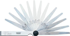 Vogel Fühlerlehren-Set 0,05-1,00 mm Zoll 13-teilig
