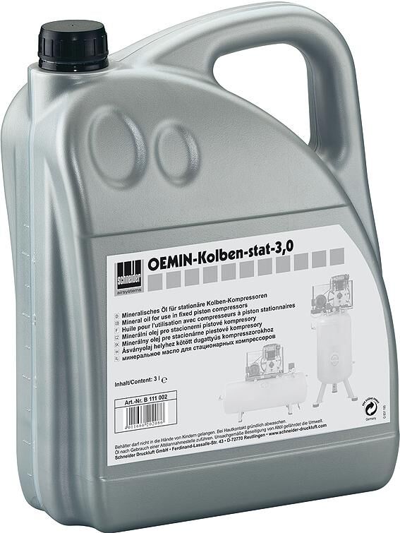 Schneider Airsystems Schneider Schmieröl oemin spez.oel Schneider 3 ltr. f.Kolbenkompressoren