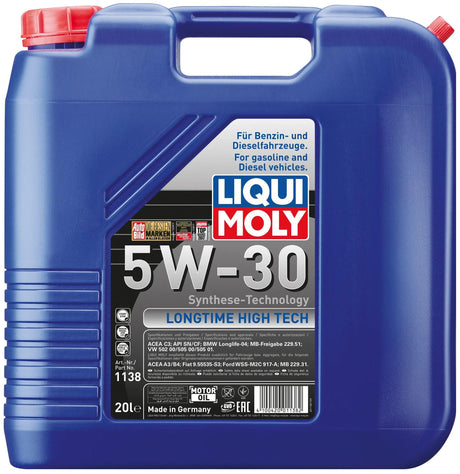 Liqui Moly Motoröl langjähriger Hightech. Longtime High Tech 5w-30 20 ltr.