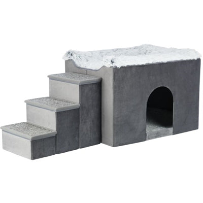 Trixie Hundekorb House Harvey mit Treppengrauweiß