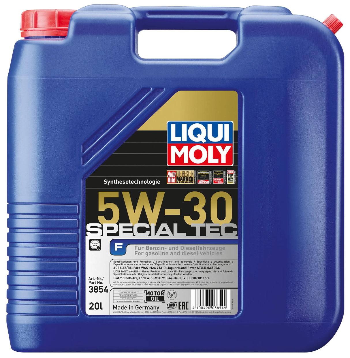 Liqui Moly Motoröl Special Tec f . Special Tec F 5w-30 20l Motoröl
