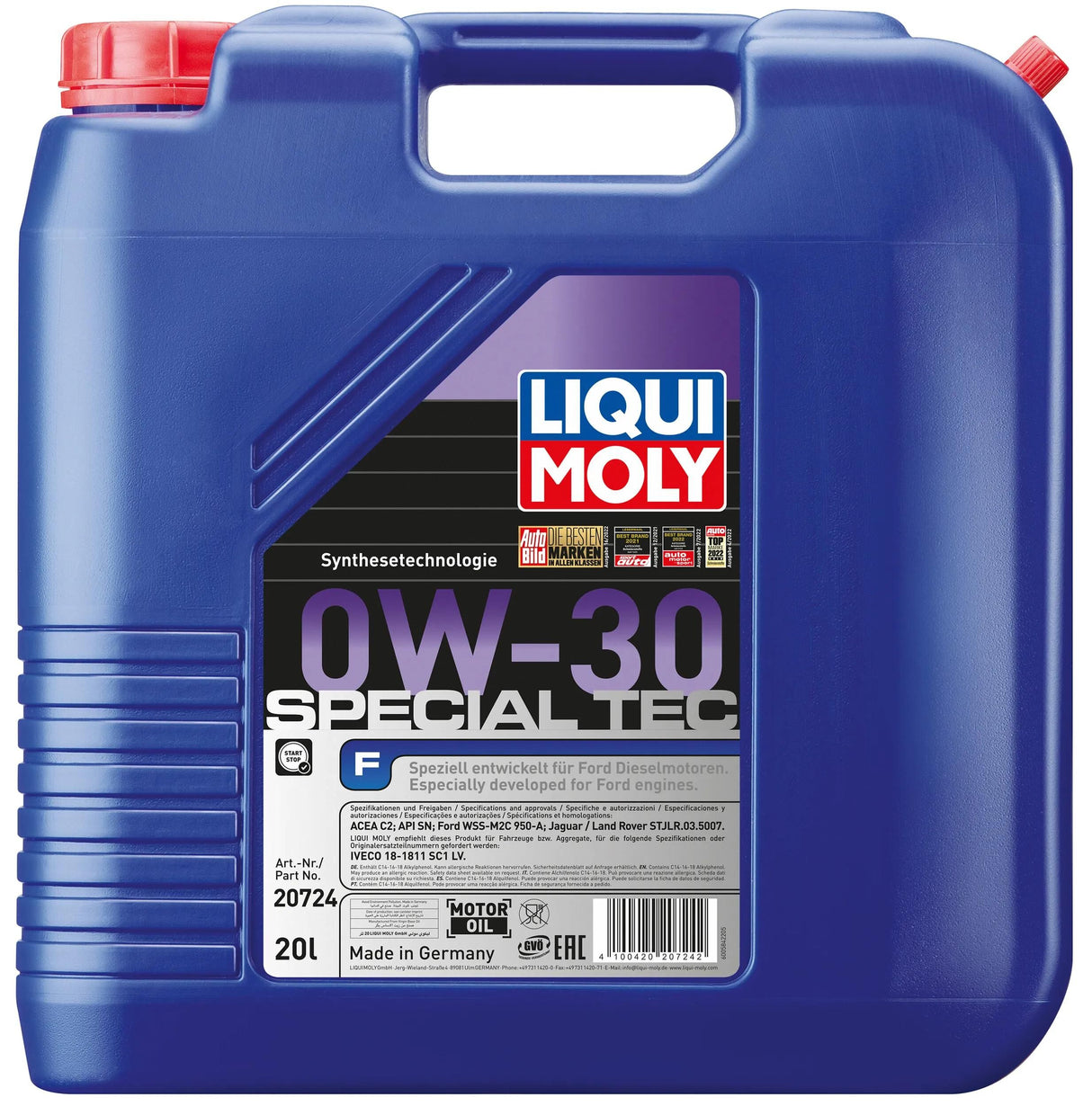 Liqui Moly Motoröl Special Tec f . Special Tec F 0w-30 20l