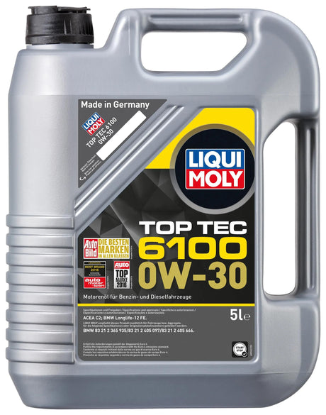 Liqui Moly Motoröl Top Tec 6100. Öl Top Tec 6100 5l 0w-30