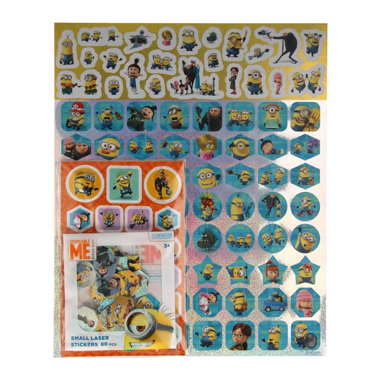 Bildaufkleber-Set Minions, 190-tlg.