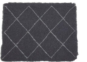 Zolux Berber-Tierbett, recycelt, Grau – 75 x 95 cm