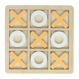 Tic-Tac-Toe-Spiel aus Holz – 14 x 14 cm