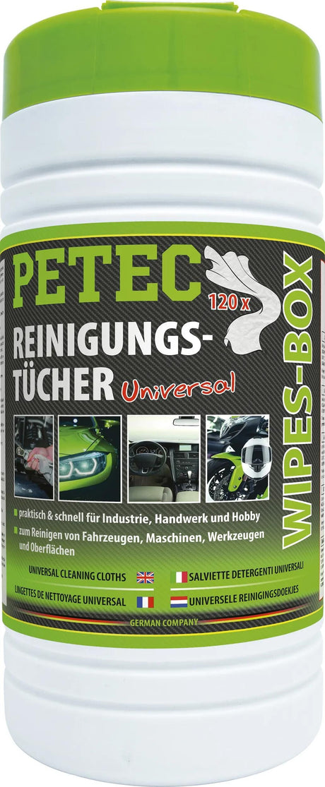 Petec Handputztuch-Wischtücher-Box Reinigungstücher-Box 120 Tucher