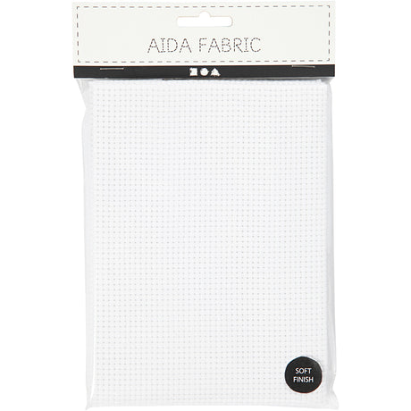 Kreativfirma Aida White 35 Quadrate pro 10 cm, 50x50 cm