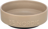 Trixie Be Nordic Hundefutternapf aus Keramik, Gummi, Taupe