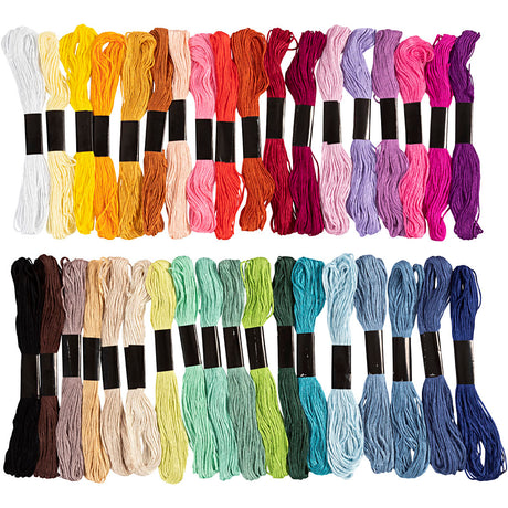 Stickgarn, 42 Farben