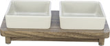 Trixie Food Bowl Hunde Set Citystyle Keramikgrau Braun