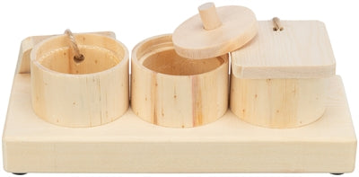 Trixie Snackbecher für Ratten und Kaninchen aus Holz
