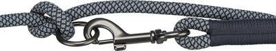 Trixie Soft Rope Hundeleine verstellbar schwarz grau