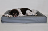 Bia-Bettbezug aus Kunstleder für Hundekörbe in Grau