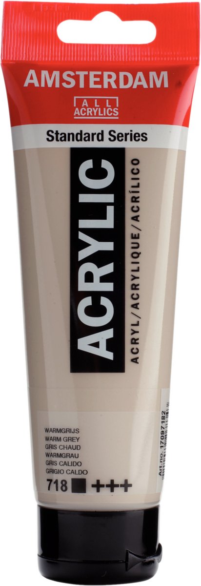 Amsterdam standard series acrylverf tube 120 ml warmgrijs 718