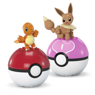 Pokemon Mega 2er-Pack Evoli und Glumanda