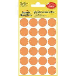 Markierungspunkte Avery 3173 18 mm orange 96 Stück