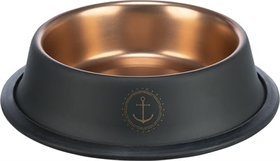 Trixie Be Nordic Futternapf, Edelstahl, Gummi, Schwarzbronze