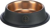 Trixie Be Nordic Futternapf, Edelstahl, Gummi, Schwarzbronze