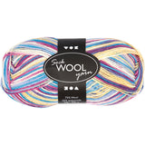 Creativ Company Sockenwolle, L: 200 m, Lila-Rosa-Harmonie, 50 g 1 Knäuel