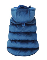 Croci Hundemantel mit Samtfutter in Blau