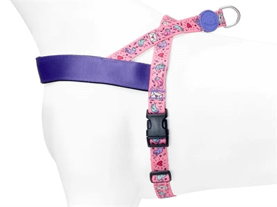 Morso norwegisches Hundegeschirr, recycelt, süßes Tweet-Rosa