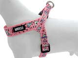 Morso Mini-Hundegeschirr, verstellbar, recycelt, süßes Tweet-Rosa