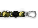 Morso Hundeleine, verstellbar, recyceltes Vollmetall für Hunde, braun