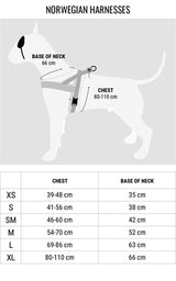 Morso norwegisches Hundegeschirr aus recyceltem Vollmetall für Hunde, braun