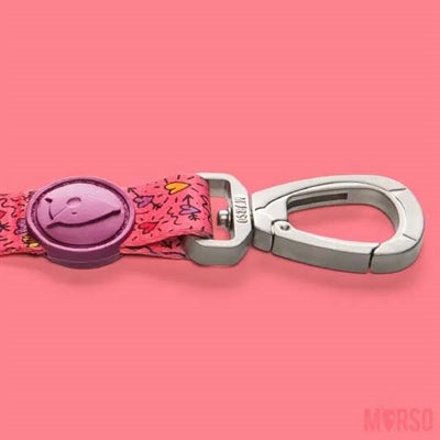 Morso Hundeleine verstellbar recyceltes Pink Think Pink