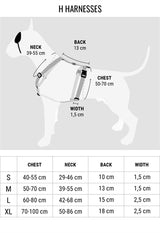 Morso Hundegeschirr H-Geschirr recycelt Urban Lizard Red