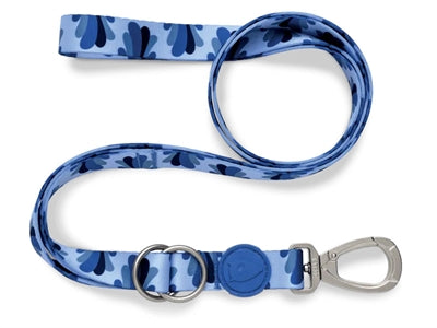 Morso Hundeleine verstellbar recyceltes Spritzblau