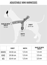 Morso Mini-Hundegeschirr, verstellbar, recycelte Blase, Leo-Rosa