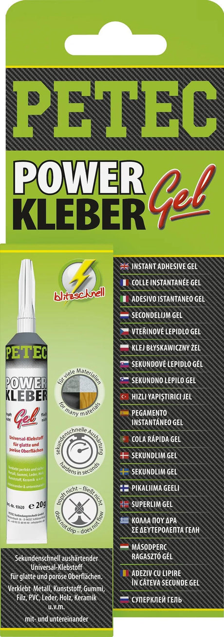 Petec Universalkleber Kraftkleber Gel univ. Kleber 20g SB Tube