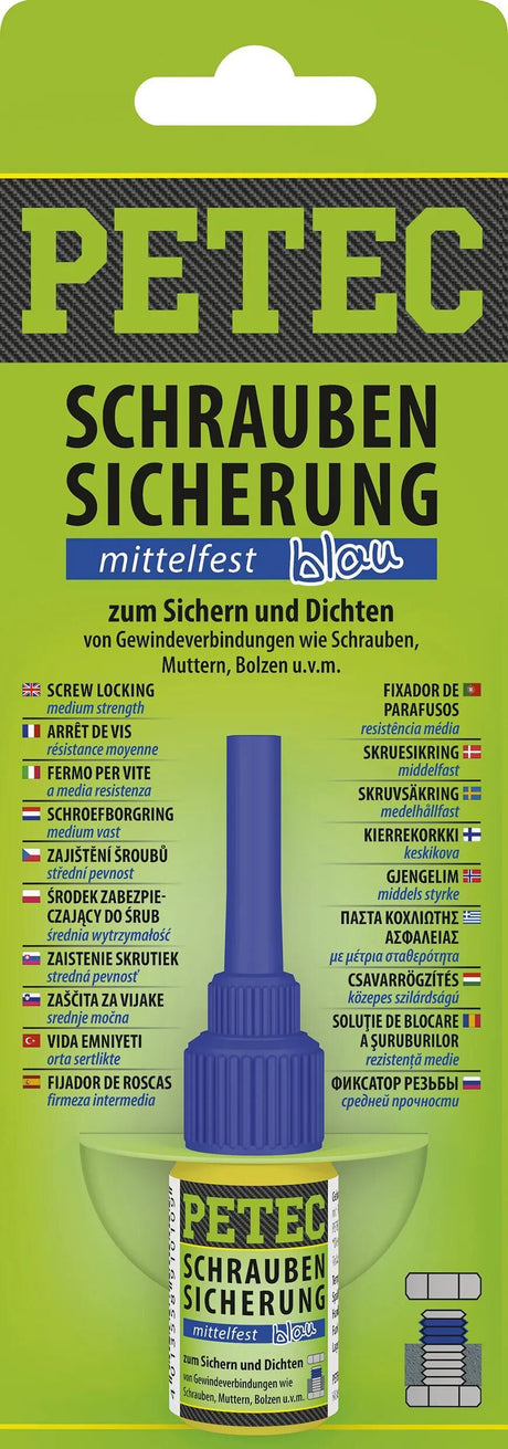 Petec Schraubenschutz Power Schraubensicherung 5g SB mittelstark blau