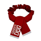 Plenty Gifts Weihnachtsschal Weihnachtsmanns Lieblingshund rot