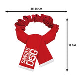 Plenty Gifts Weihnachtsschal Weihnachtsmanns Lieblingshund rot