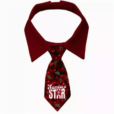 Viele Geschenke Weihnachtskrawatte Santa's Star Holly