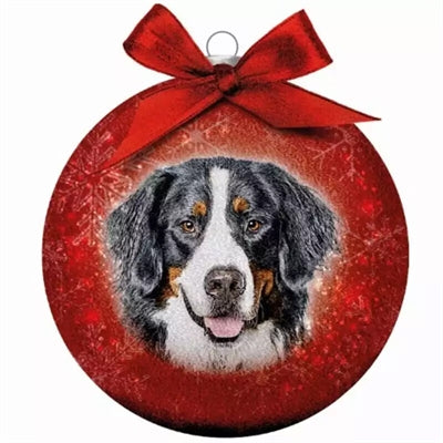 Plenty Gifts Weihnachtskugel gefrostet, Sennenrot