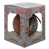Plenty Gifts Weihnachtskugel gefrostet Rottweiler rot