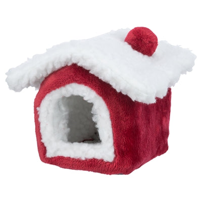 Trixie Xmas Kuschelhöhlenmaus Hamster rot weiß