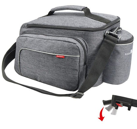 Abi klickfix single fahrradtasche hinten rackpack sport uniklip grau