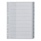 Numerische Tabs Leitz 1280 grau PP (Polypropylen)