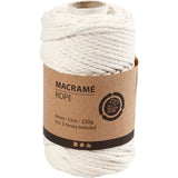 Creativ Company Makrameeschnur 4 mm 55 m cremefarben