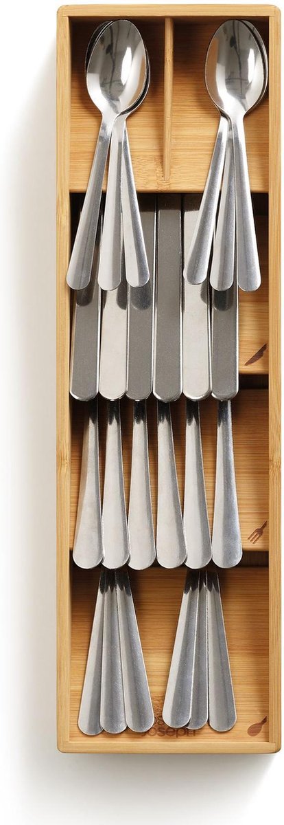 Joseph Joseph Besteckkasten Bambus klein - Drawerstore - Braun - Sortierfächer | nachhaltig | rutschfest