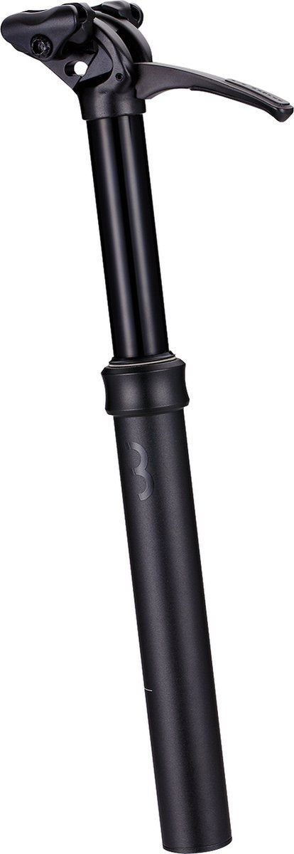 Bbb cycling handlepost verstelbare zadelpen 30.9 mm - dropper post - mtb zadelpen met hendel - 360 mm - offset: 15 mm - zwart - bsp-52