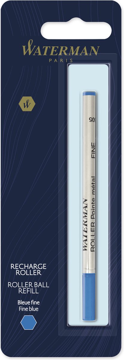 Waterman Tintenrollerminen | feine Spitze mit blauer Tinte | 1 Stück